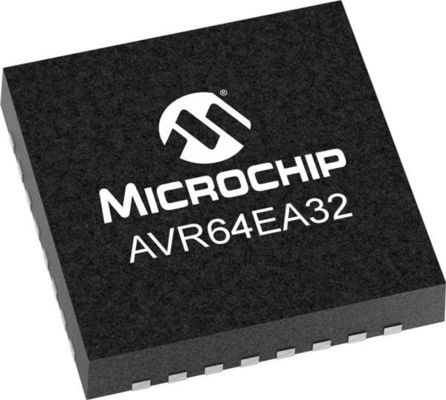 IC Integrated Circuits AVR64EA32-I/RXB VQFN-32 Microcontrollers - MCU
